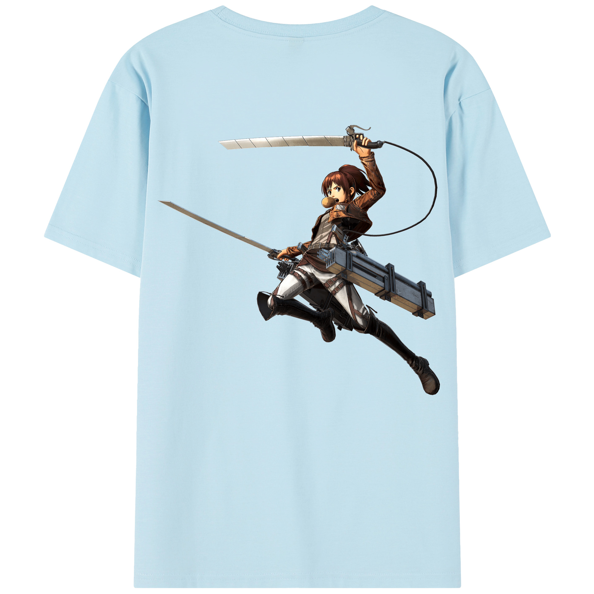 （画像用） 進撃の巨人 サシャ·ブラウス Attack on Titan Sasha Blaus 綿100％半袖Tシャツ（背面プリント）